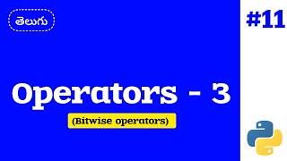 Python Operators | Part-3 | Bitwise Operators(AND, OR, XOR, NOT, Left Shift, Right Shift) | Z2H Tech