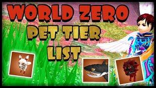 World Zero Pet Tier List on Roblox