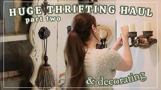 AMAZING THRIFT HAUL PART TWO! THRIFTING & DECORATING THRIFT HAUL! | Goodwill, Thrifting, Home Decor.