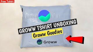 Groww free T-shirt unboxing | Free Goodies from Groww | How to get free T-shirt from Groww