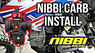 The BEST Carburetor For ANY 110-125cc Pit Bike - NIBBI PE22 Performance Carb + First Start