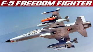 F-5 Freedom Fighter Jet | Northrop Supersonic Light Warbird | Upscaled Footage