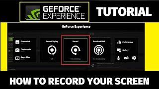 How To Record Your Desktop/PC Screen With GeForce Experience 2021 (Easiest And Best Tutorial!)