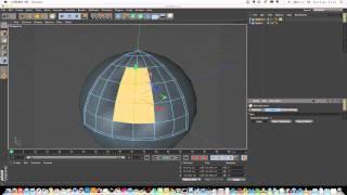 Cinema 4D: Create an Abstract Armored Sphere Scene (CG TUTS +) Steps 1 through 11