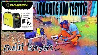 Daiden welding inverter 200A - unboxing and testing