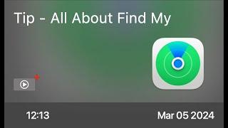 Tip - All About Find My - Preview