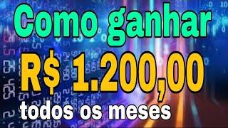 Como Ganhar R$ 1.200,00 reais por mês com Investimentos | Peterson Siqueira