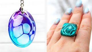 3 Most Amazing DIY ideas from epoxy resin / Gorgeous DIY Jewelry