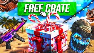 Getting FREE Rust Skins from the CHRISTMAS CRATE on Bandit Camp - Rust Gambling