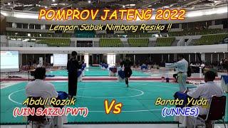 Oficial sampai lempar sabuk !! Abdul R(UIN PWT) Vs Barata Yuda(UNNES) POMPROV Jateng 2022 Kelas C Pa