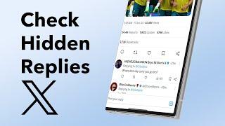 How To Check Hidden Replies On X Account (Formerly Twitter) ?