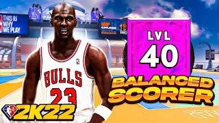 99 OVR "BALANCED SCORER" MICHAEL JORDAN BUILD is UNGUARDABLE on NBA 2K22