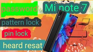 Redmi Note 7 Unlock Pattern & Pinlock | Hardresat Redmi Note 7 | Unlock pin lock ......