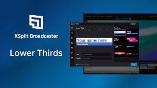Easy to Use Lower Thirds for Talk Shows and Podcasts!
