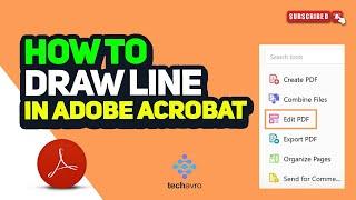 How to draw line in Adobe Acrobat 2024