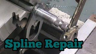 Making a Motorcycle Shifter Spline By Knurling