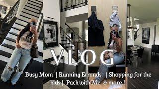 VLOG: busy mom | running errands | target run | shopping for the kids | pack with me & more!