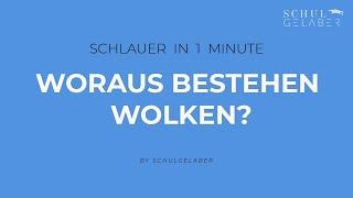 Woraus bestehen Wolken? // Schlauer in 1 Minute  -  #shorts