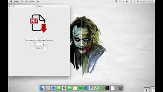 Demo of a GUI Application built using tkinter || PDF Locker