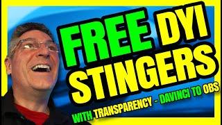 How To Create Custom Stinger Transitions - 100% FREE WITH TRANSPARENCY For OBS Studio