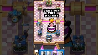 Can I win this match in Clash Royale?  #clashroyaleshorts #golemdeck