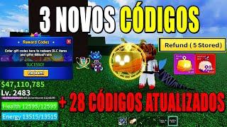 3 NOVOS CÓDIGOS + 28 CÓDIGOS DE EXP BELI E RESET DO BLOX FRUITS - blox fruit codes