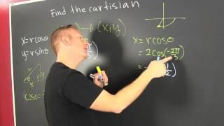 Find the Cartesian Coordinate of a Polar Point