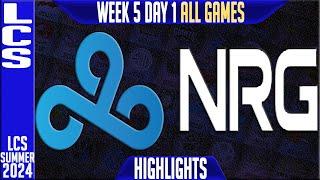 C9 vs NRG Highlights ALL GAMES | LCS W5D1 Summer 2024 | Cloud9 vs NRG Esports Week 5 Day 1