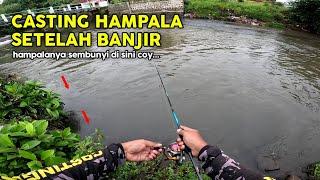 CASTING HAMPALA AIR KERUH SETELAH BANJIR MENGGUNAKAN JORAN DAIDO THALASSA 1-5 LB