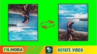 how to ratate video in filmora 13