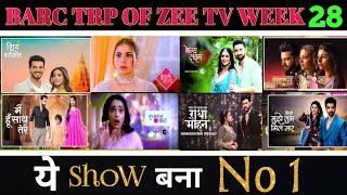 Zee TV All Shows Barc Trp of This Week 28 (2024) | Barc Trp Of Zee TV