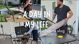 SMALL PATIO REFRESH | PATIO FURNITURE | DECORATE WITH ME