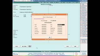 Busy Accounting Software Budgets CalculationIn Hindi