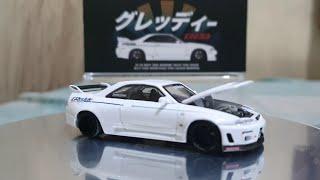 Kaido House X Mini GT Nissan (R33) Greedy GR33 V1 White KHMG113 1/64