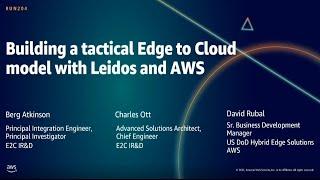 AWS Summit DC 2021: Building a tactical edge-to-cloud model