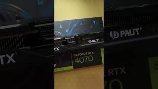 Видеокарта Palit RTX 4070 DUAL OC 12Gb ! #сборкапк #intel #каксобратьпк #nvidia #пкдляигр