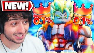 Spending Robux for DOUBLE MONARCH 0.1% Gogeta in Roblox!