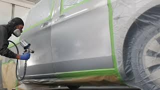 Carpainting:silver spray out