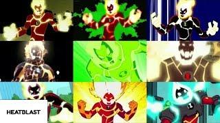 Ben 10 Every Version Of Heatblast - Ultimate Alien - Ben 10 - Alien Force