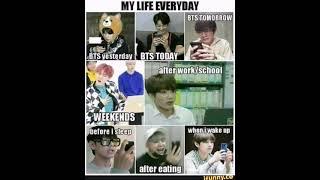 my life everyday   i purple u  bts army forever #v #jin #jimin #jhope #jungkook #rm #suga #army