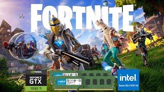 Fortnite in GTX 1050 Ti, XEON E3-1270 V2 (I7 3770), 16GB RAM Benchmark and Gameplay