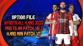 PES 2017 | Option File for All HANO Patches 2022 | 14 July Update