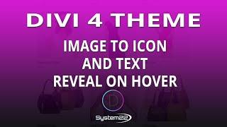 Divi 4 Image To Icon and Text Reveal On Hover