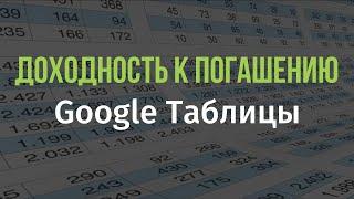 Калькулятор доходности к погашению для облигаций в Таблицах Google