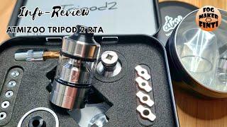 Atmizoo Tripod 2 RTA Deluxe Edition + Extension Kit | Info Review