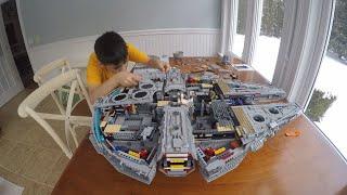 Michael Baker - Age 9 - Lego Star Wars 75192 Millennium Falcon - 3 Minute Timelapse Build