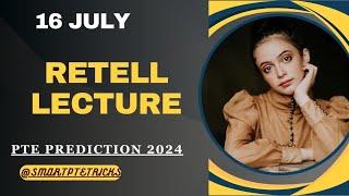 PTE RETELL LECTURE July 2024 ||  Retell lecture Templates July 2024