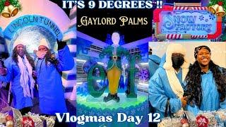 VLOGMAS | GAYLORD PALMS ICE | Christmas Vacation | It’s freezing cold