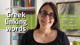 9 essential Greek linking words you should master + what's in my bag (slow Greek with Linguatree)