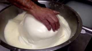 Making Fresh mozzarella Arthur ave Bronx New York little italy how you doing